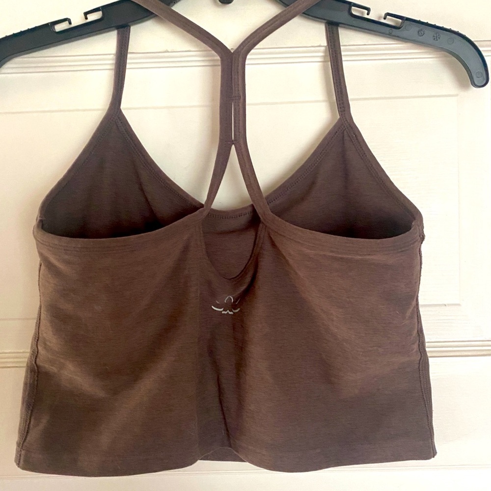 Beyond Yoga Space dye slim racer back cropped tank